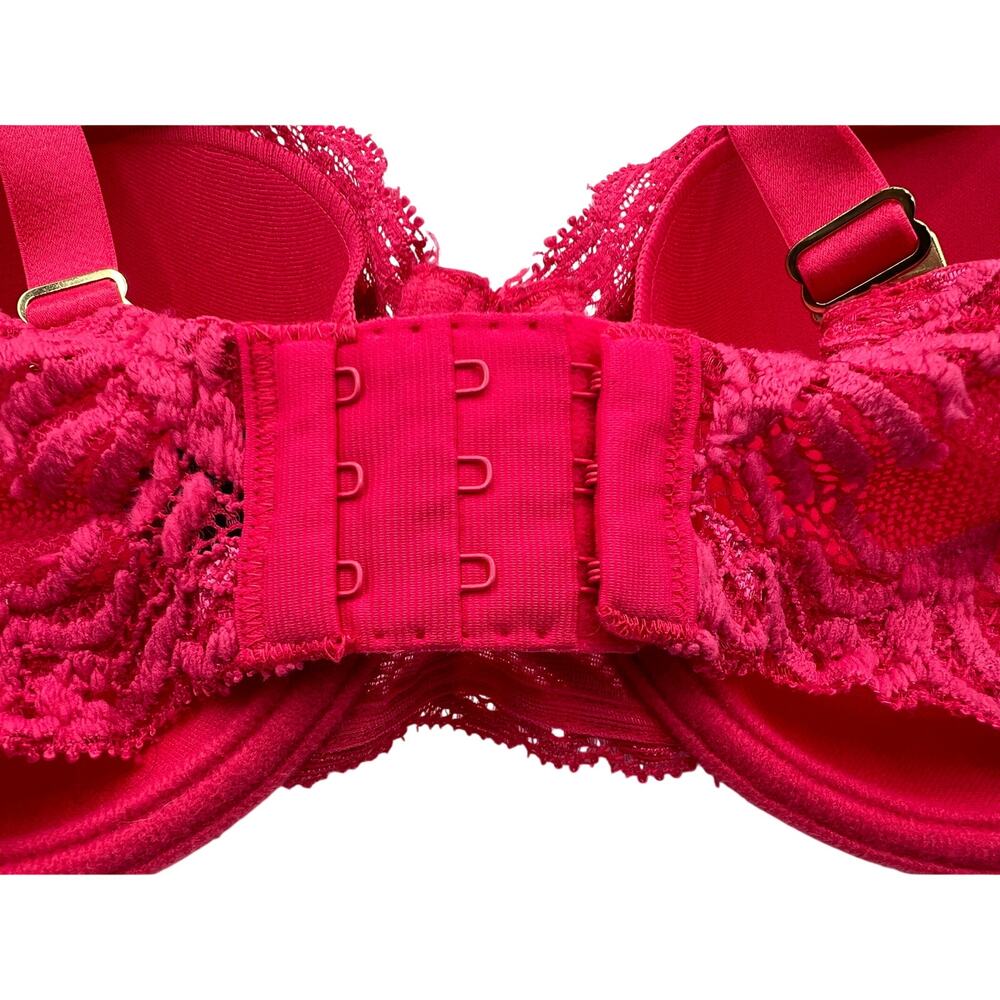 NATORI 741299 FEATHERS FULL COVERAGE BRA DARK PINK SIZE 34D - Picture 6 of 9